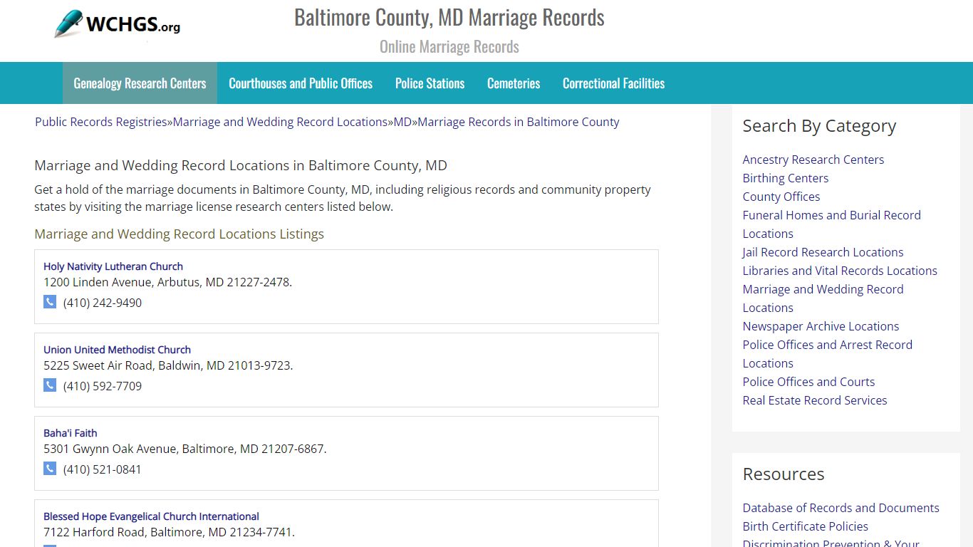 Baltimore County, MD Marriage Records - Online Marriage Records